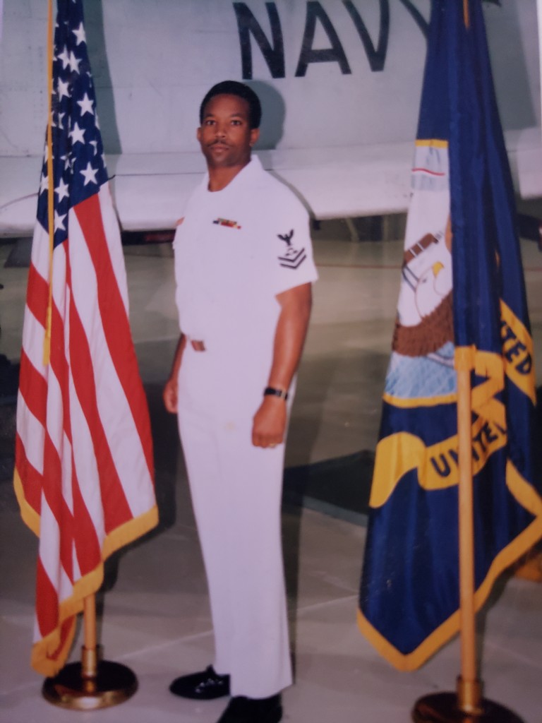 Founder of Aureus Technologies - U.S. Navy veteran in service dress